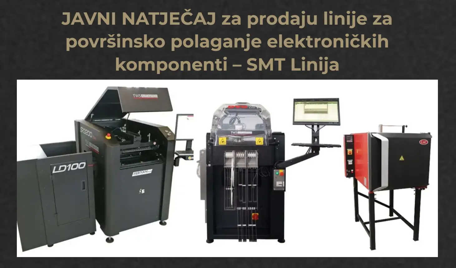 Javni natječaj SMT linija ZAPOŠLJAVAMO
